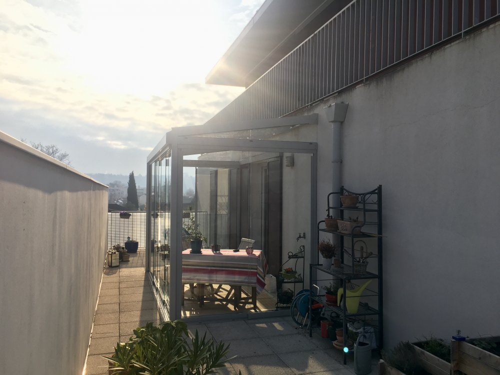 Pergola entièrement vitrée 